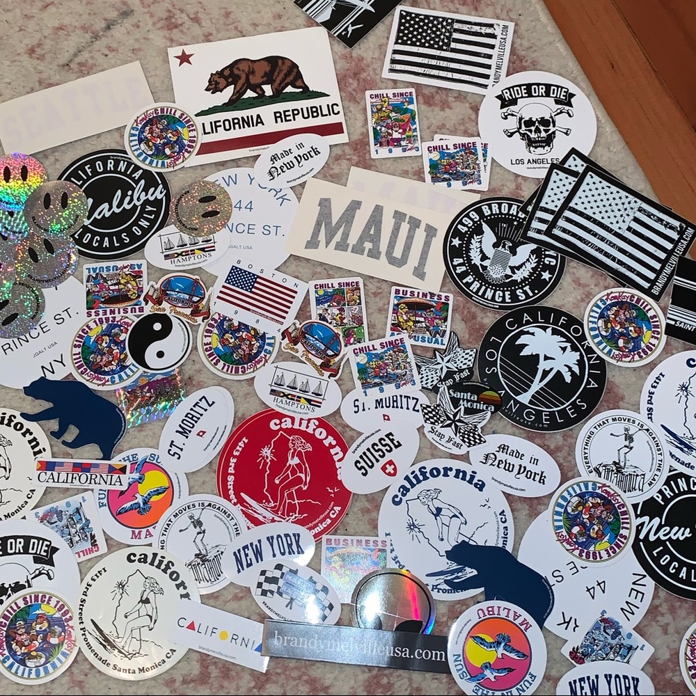 25 BRANDY MELVILLE STICKERS